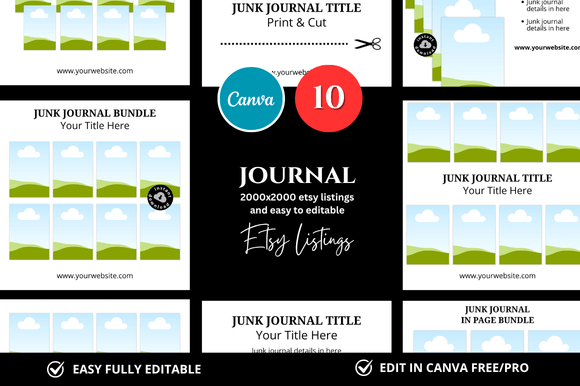Download 10 Journal Etsy Mockup - Premium Resources