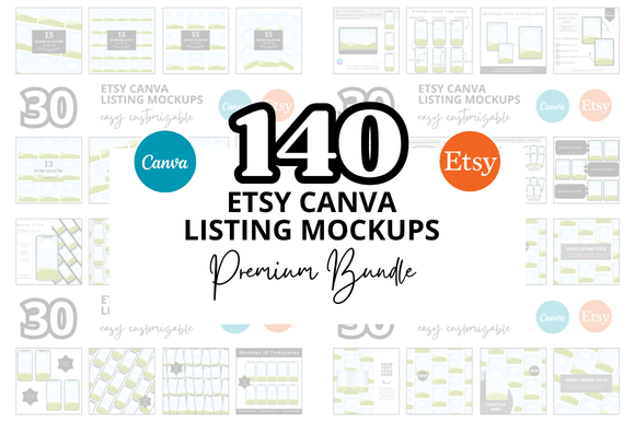 Download Bonus + 140 Etsy Mockup Bundle - Premium Resources