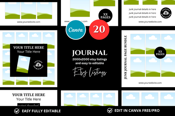 Download 20 Journal Etsy Mockup - Premium Resources