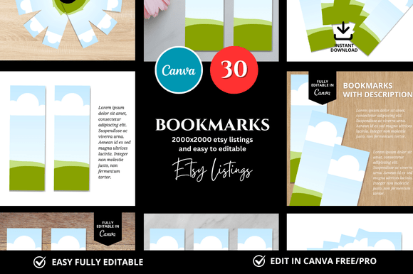 Download 30 Bookmark Etsy Mockup - Premium Resources